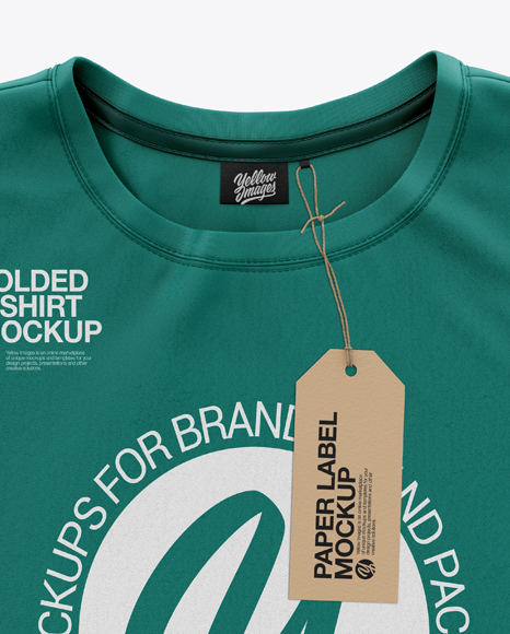 Folded T-Shirt Mockup