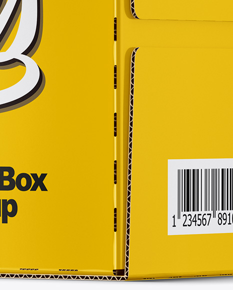 Glossy Paper Box Mockup