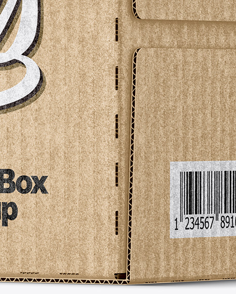 Kraft Paper Box Mockup