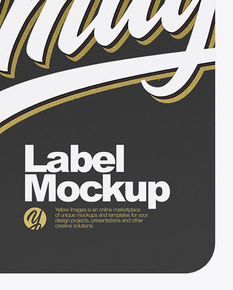 Matte Label Mockup