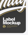 Matte Label Mockup