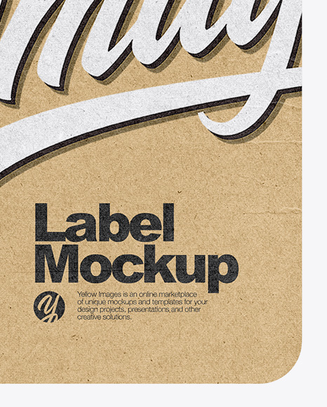 Kraft Label Mockup