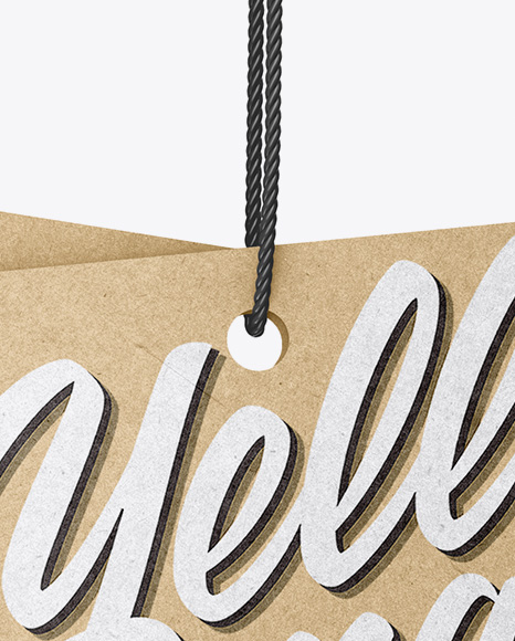 Kraft Labels Mockup