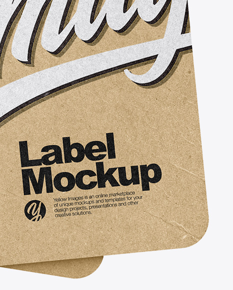 Kraft Labels Mockup