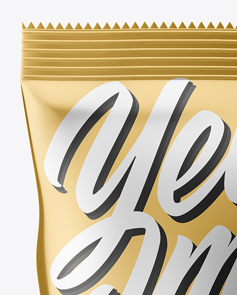 Metallic Snack Package Mockup