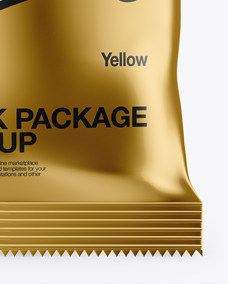 Metallic Snack Package Mockup