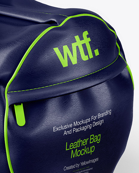 Leather Duffel Bag Mockup