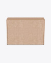 Kraft Paper Box Mockup - Front View