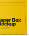 Glossy Paper Box Mockup