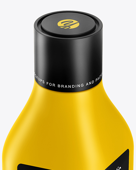 Matte Square Bottle Mockup