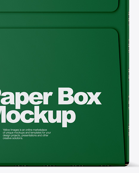 Matte Paper Box Mockup