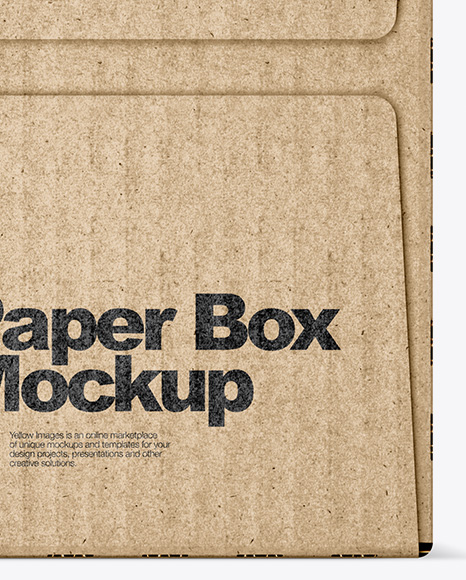 Kraft Paper Box Mockup