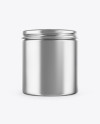 Metallic Storage Jar Mockup