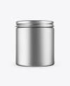 Matte Metallic Storage Jar Mockup