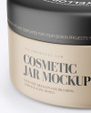 Matte Cosmetic Jar Mockup