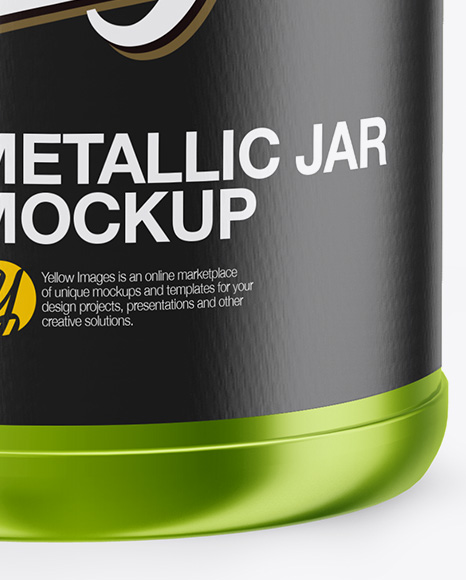 Metallic Jar Mockup