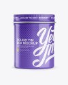 Glossy Round Tin Box Mockup - Front View Glossy Round Tin Box Mockup - Front View