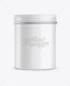 Matte Round Tin Box Mockup - Front View