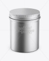 Metallic Round Box Mockup - High-Angle Shot