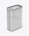 Olive Oil Tin Can Mockup - Halfside View