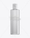 Clear Plastic Bottle With Frosted Flip-Top Mockup