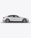 Tesla Model S Mockup - Side View