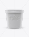 Ice Cream Cup Mockup - Front View (Eye-Level Shot)