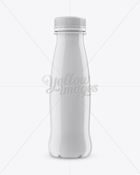 Plastic Bottle Mockup - Front View