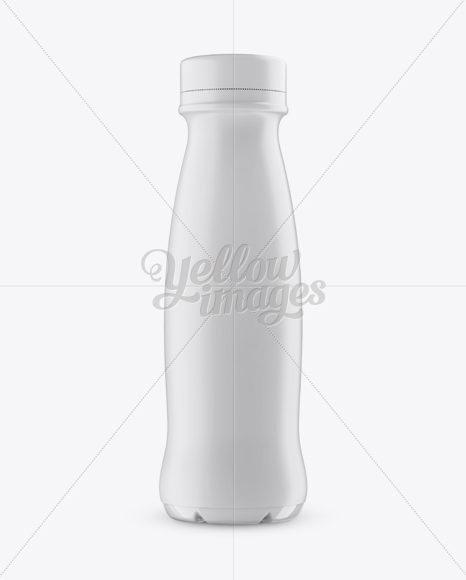 350 ml Plastic Bottle In Matt Shrink Sleeve Mockup - Free Download