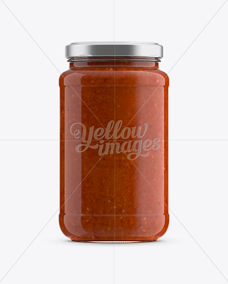 Tomato Sauce Jar Mockup