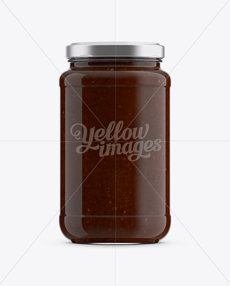 BBQ Sauce Jar Mockup