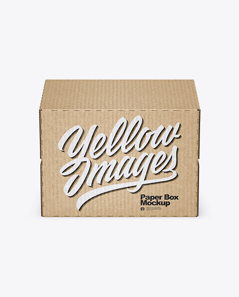 Kraft Paper Box Mockup