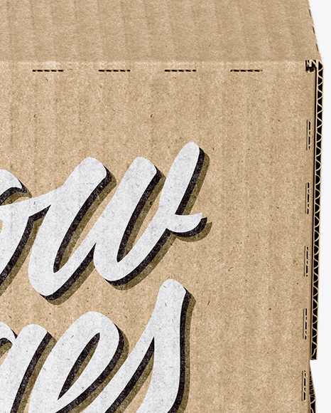 Kraft Paper Box Mockup