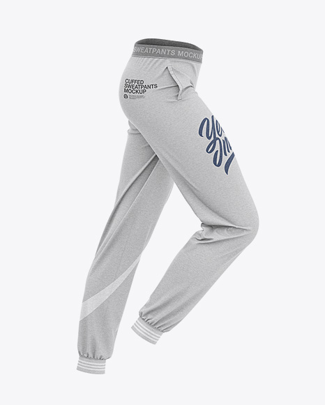 Cuffed Joggers - Heather Sweatpants - Free Download Images High Quality