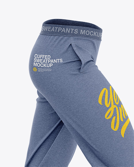 Cuffed Joggers - Heather Sweatpants - Free Download Images High Quality