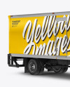 Box Truck Mockup - Half Side View