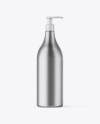 Metallic Shampoo Bottle Mockup