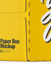 Glossy Paper Box Mockup