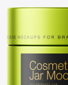 Matte Metallic Cosmetic Jar Mockup