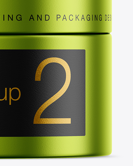 Matte Metallic Cosmetic Jar Mockup Matte Metallic Cosmetic Jar Mockup