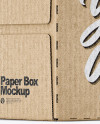 Kraft Paper Box Mockup