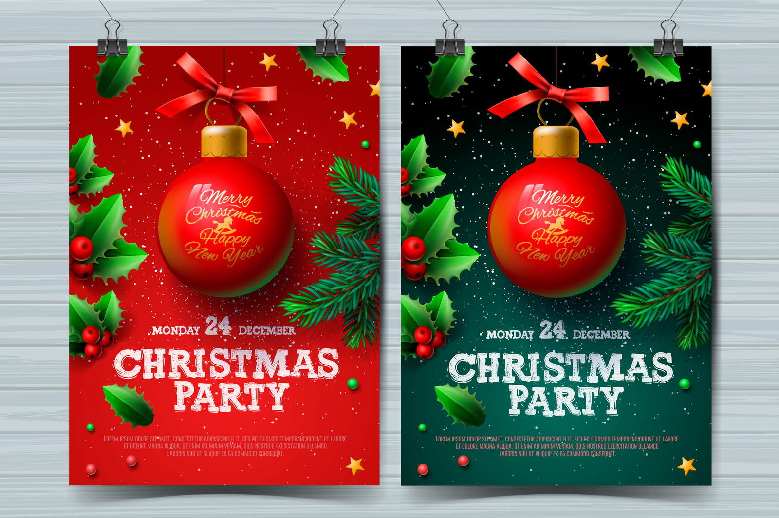 Christmas party design templates