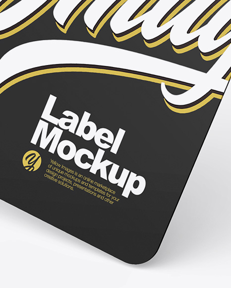 Matte Label Mockup