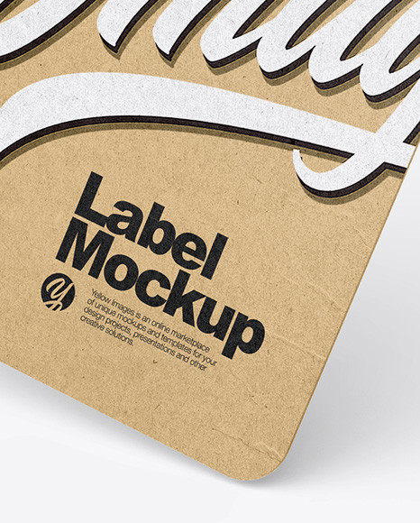 Kraft Label Mockup