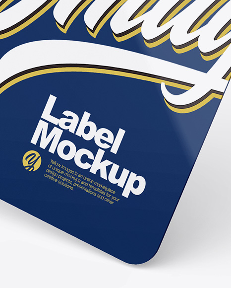 Glossy Label Mockup