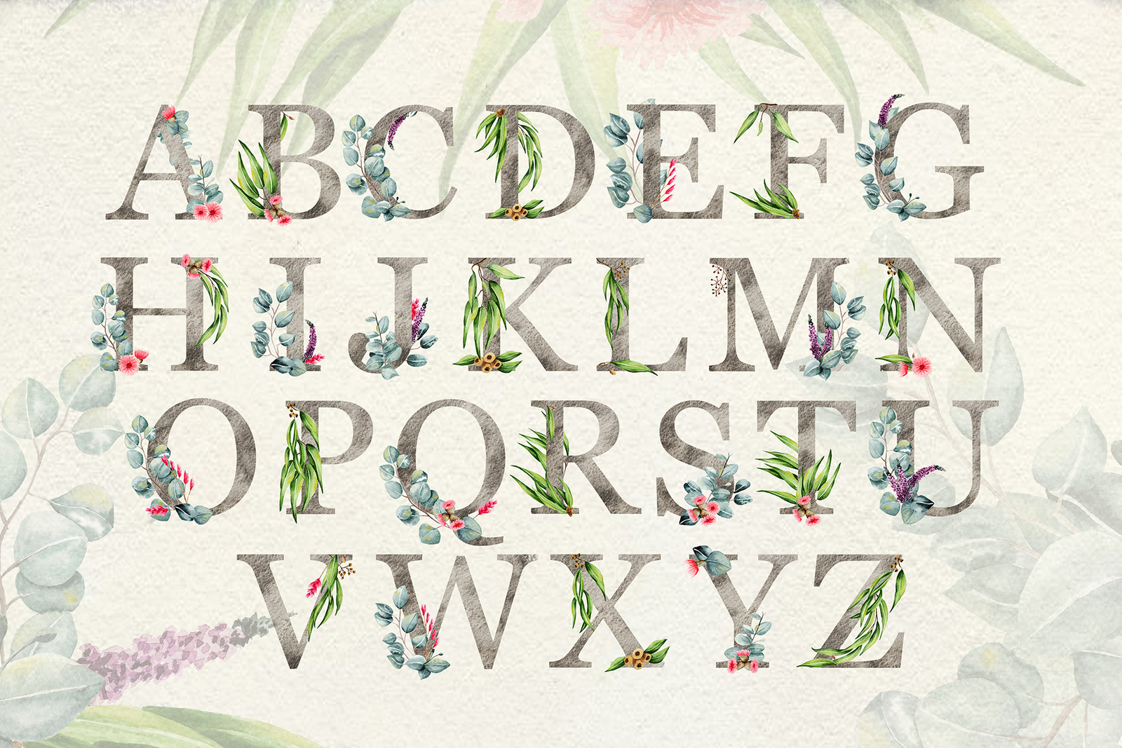 Eucalyptus Collection+Letter Eucalyptus Collection+Letter