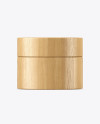 Wooden Cosmetic Jar Mockup Wooden Cosmetic Jar Mockup