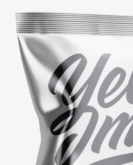 Metallic Snack Package Mockup