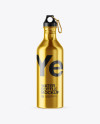 Metallic Sport Bottle Mockup