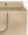 Square Kraft Paper Bag Mockup